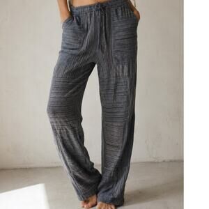Lakhay’s Patchwork Cotton Drawstring Pants Boho Artsy Indie 100% Cotton Size M